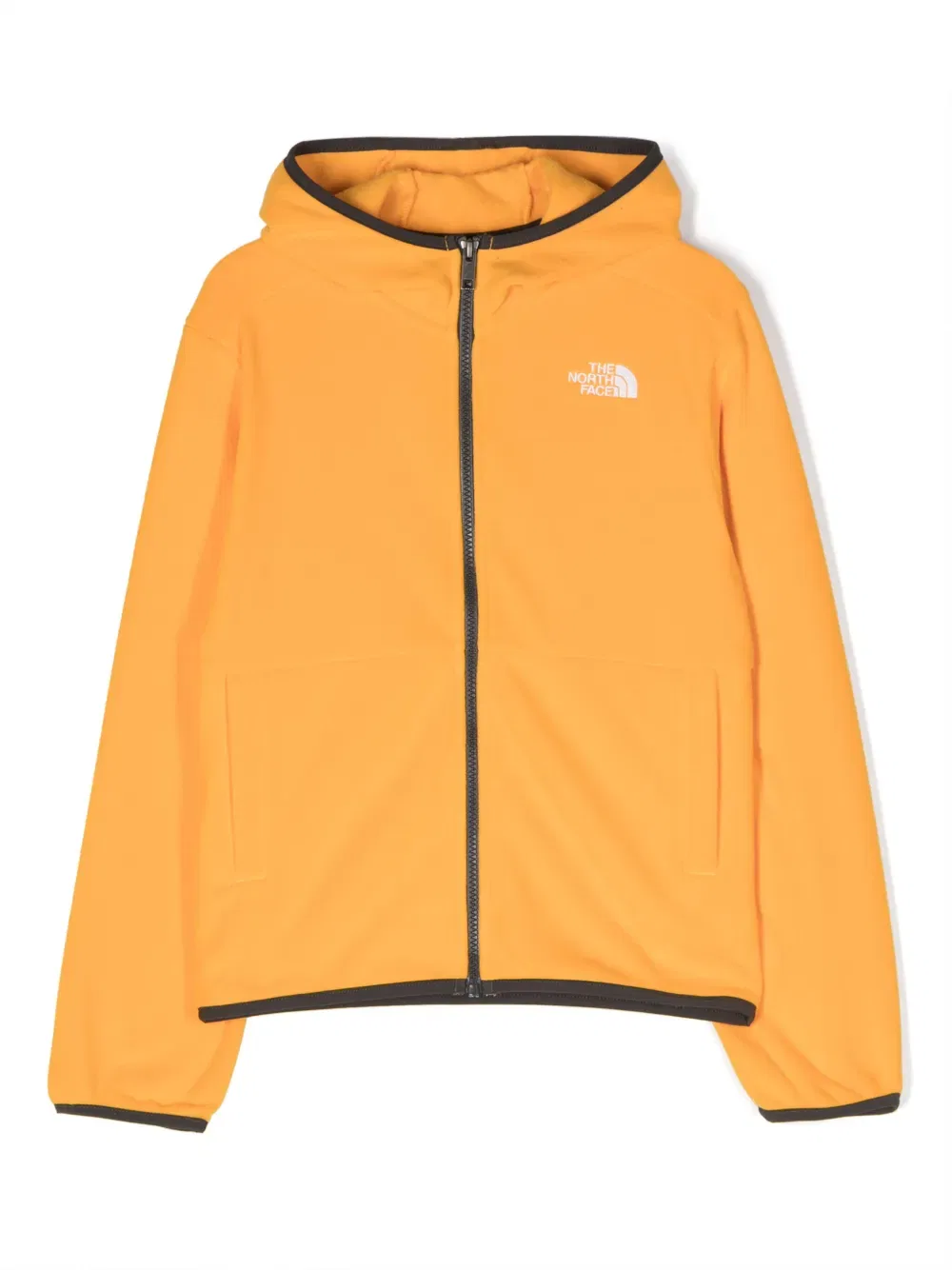 Куртка с капюшоном и вышитым логотипом Glacier The North Face Kids, оранжевый