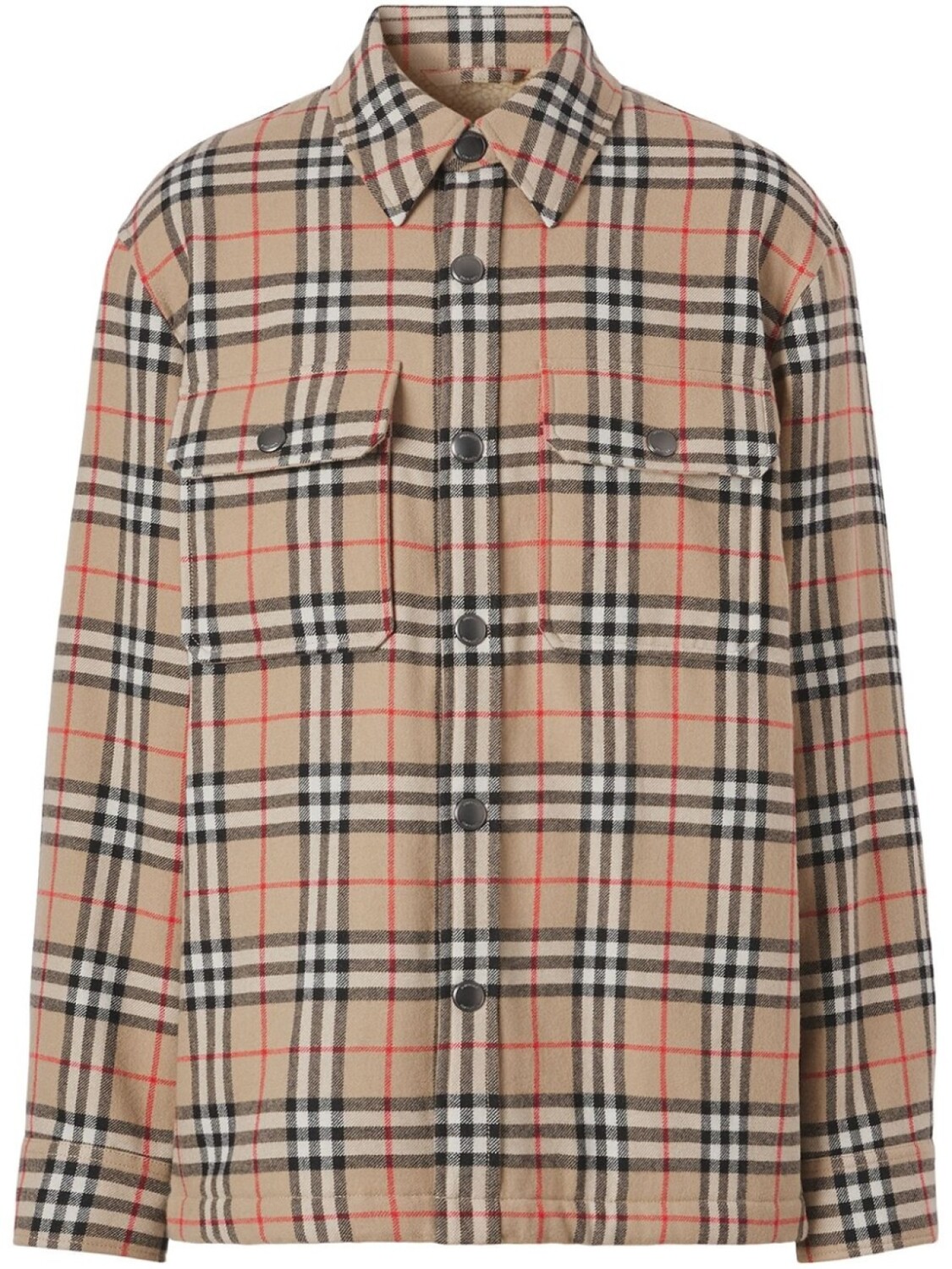 

Burberry куртка-рубашка в клетку Vintage Check, нейтральный цвет