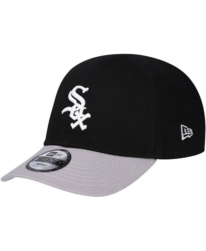 

Гибкая кепка Black Chicago White Sox Team Color My First 9Twenty для новорожденных New Era, черный