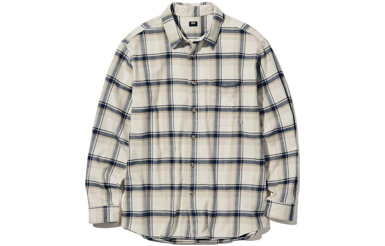 

Мужская рубашка Uniqlo, цвет light beige