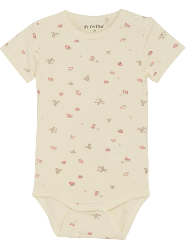 

Minymo Детский боди с короткими рукавами "Body SS" розового цвета