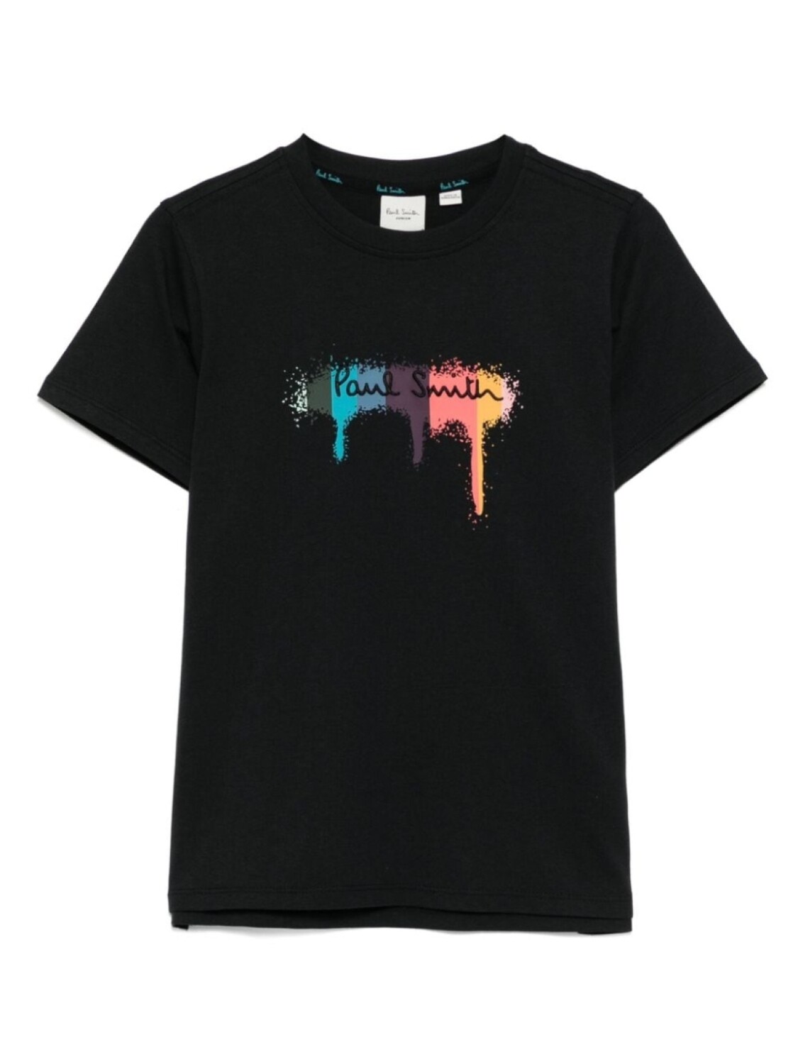 

Футболка с рисунком в полоску от художника Paul Smith Junior, черный