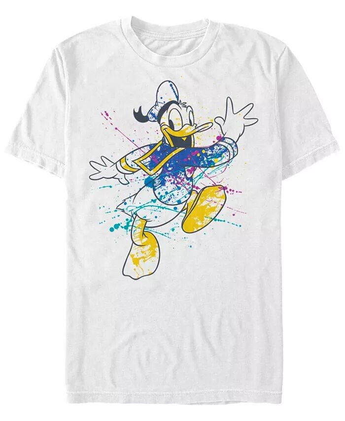 

Мужская футболка с коротким рукавом Splatter Donald Fifth Sun, белый