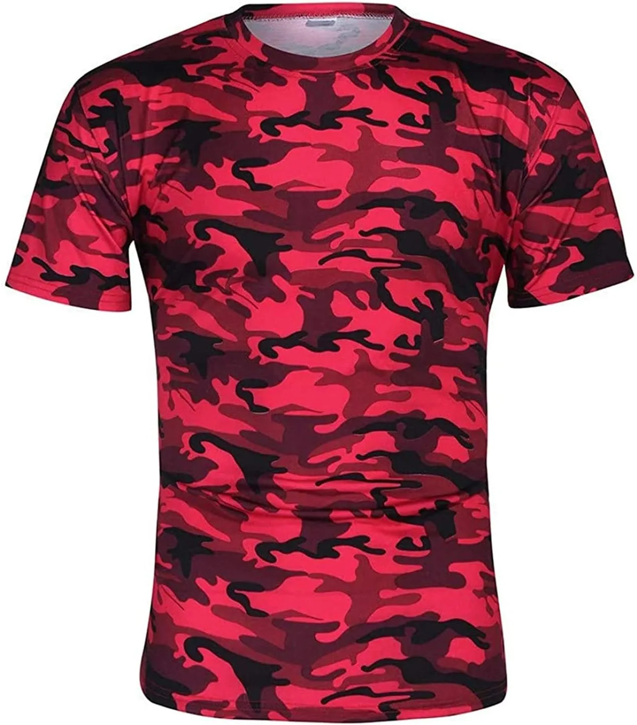 

Мужская футболка с коротким рукавом Camouflage Military Crewneck Soluo