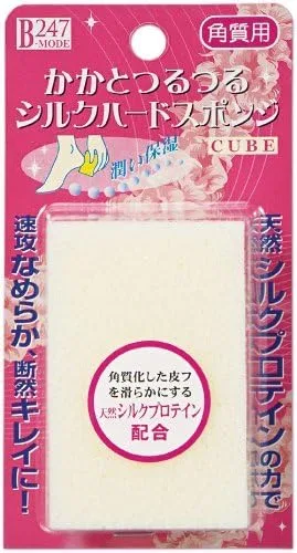 Спонж для пяток Minoura Heel Smooth Silk Hard Sponge Cube, 30 шт