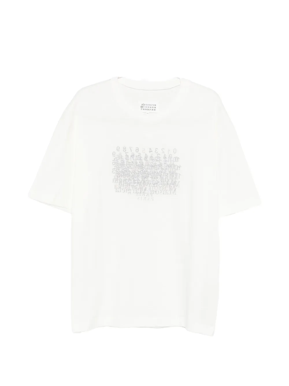 

Футболка с принтом Maison Margiela, бежевый