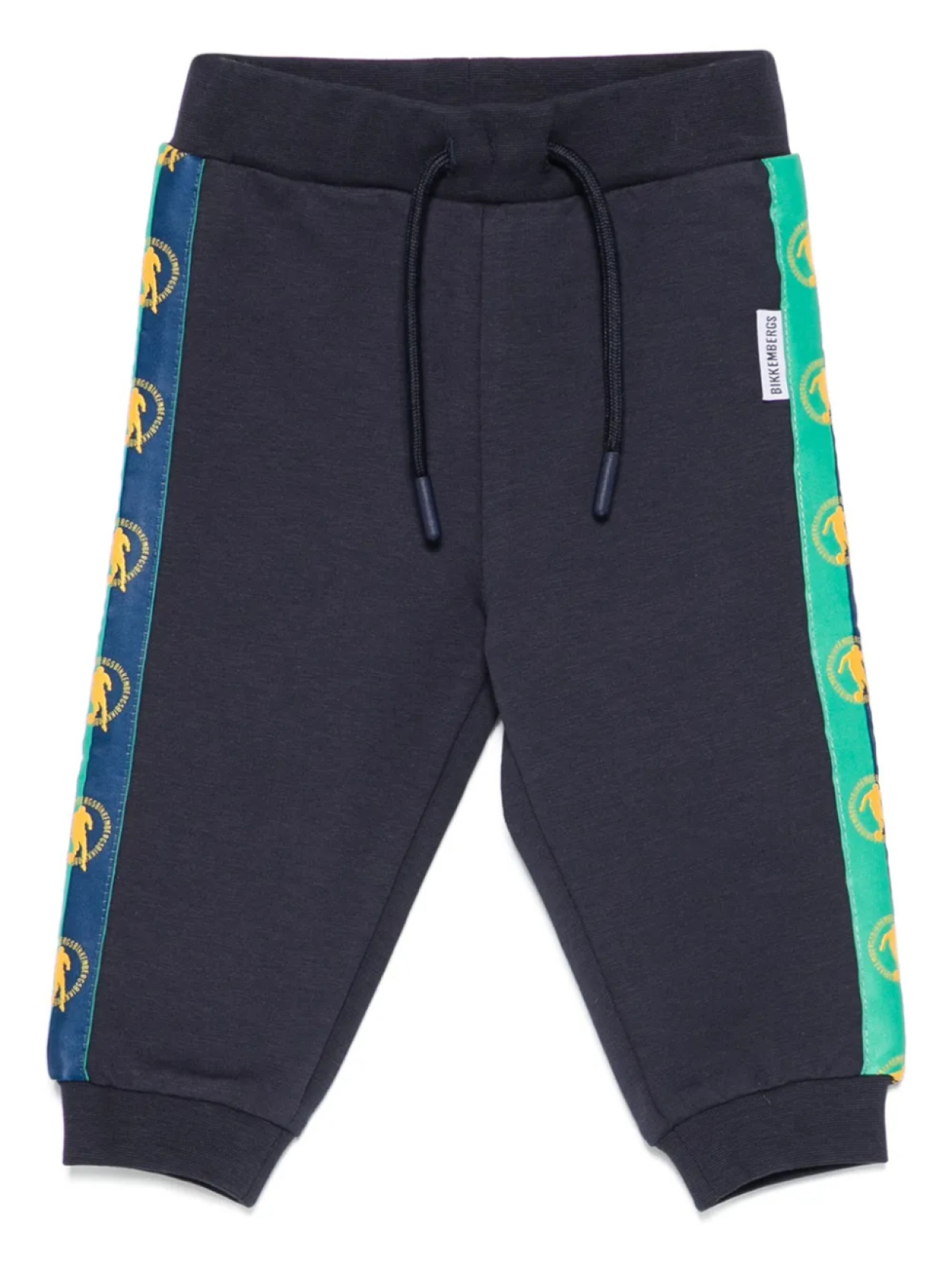 

Спортивные брюки с полосками по бокам BIKKEMBERGS KIDS, синий