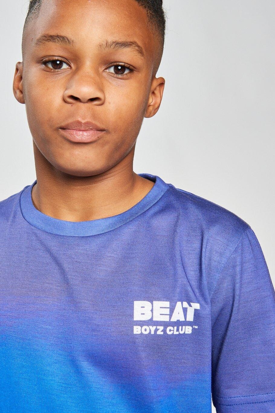 Футболка Dip Dye с эффектом выцветания Beat Boyz Club, синий — фото 4