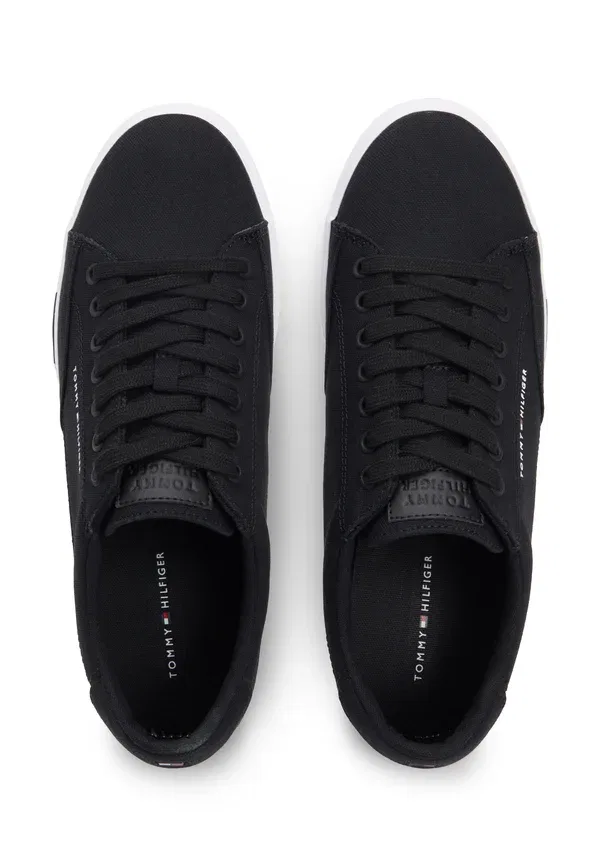 Кроссовки Tommy Hilfiger Canvas Signature Midsole Trainers, черный — фото 4