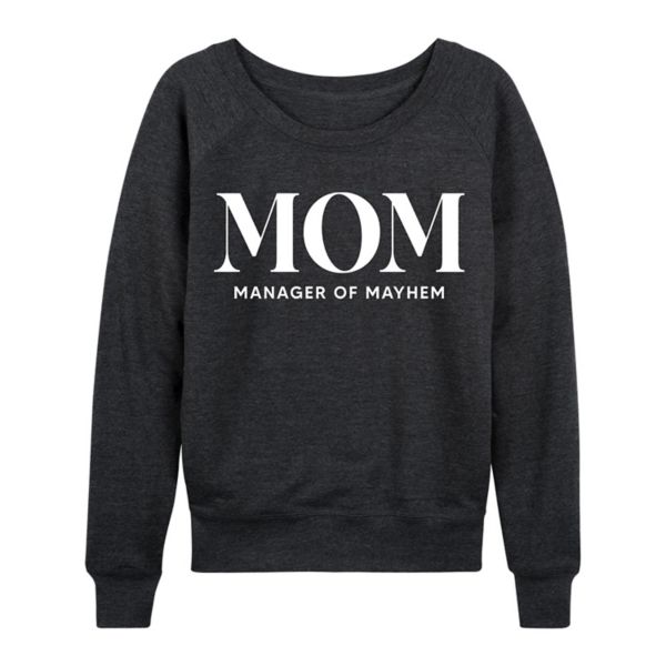 

Женская худи с длинным рукавом Mom Acronym French Terry Licensed Character, серый