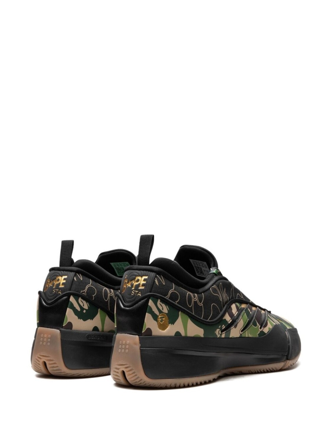 Кроссовки adidas x Bape Dame 9 "Camo", черный — фото 3