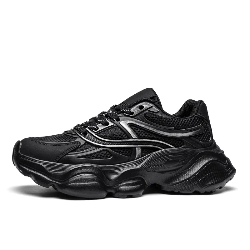 Кроссовки Chunky из кожи TELENT Black