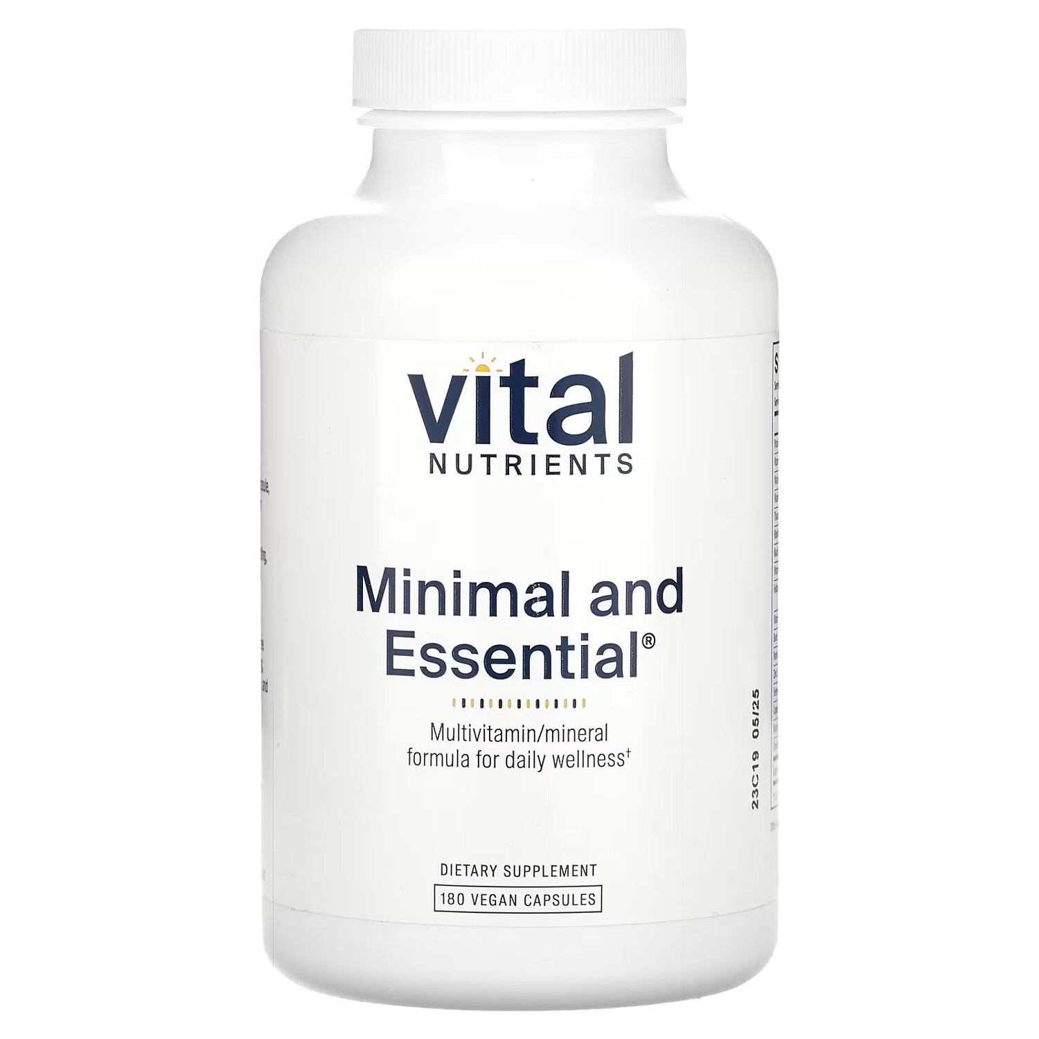

Минимальное и незаменимое, 180 веганских капсул Vital Nutrients