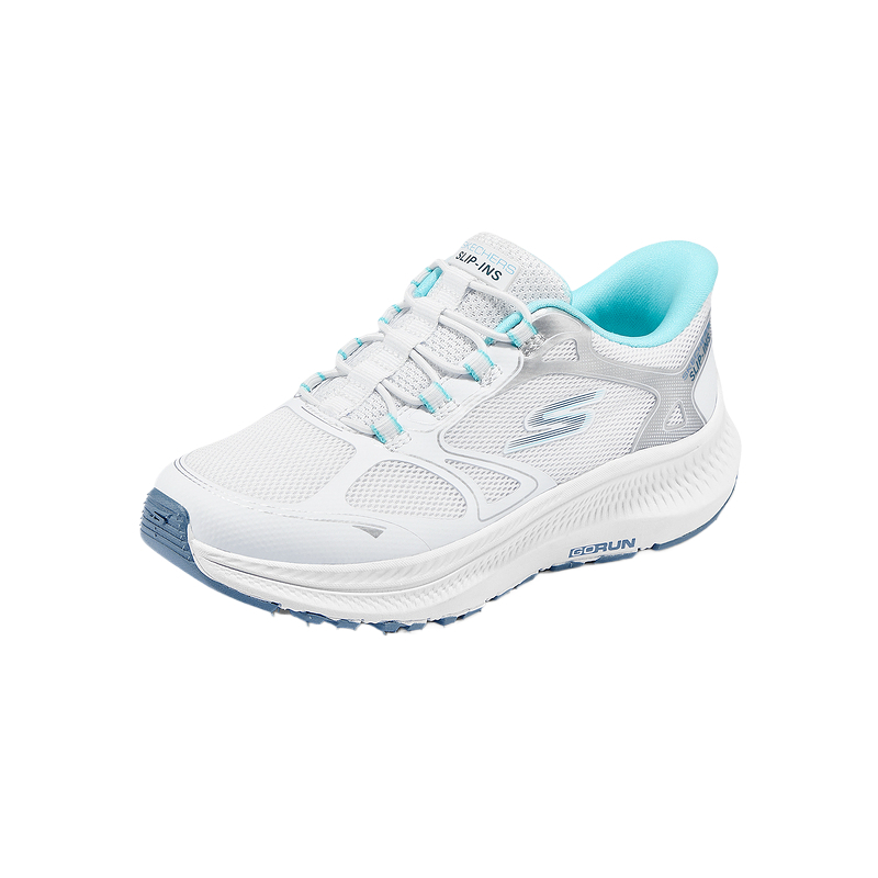 Skechers Kids Кроссовки для бега с низким верхом, противоскользящие, износостойкие, легкие, белые, детские. — фото 2