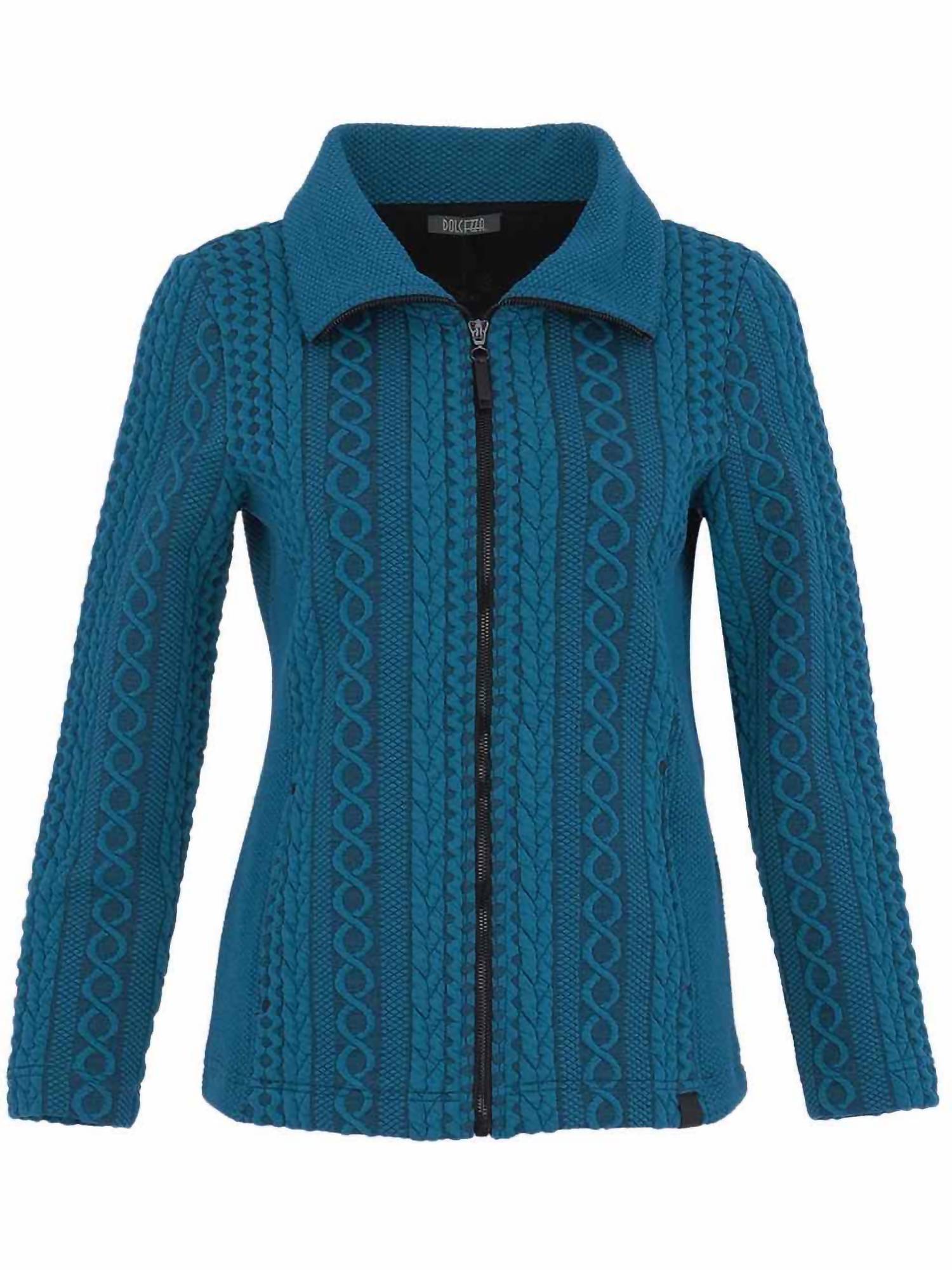 

Женская куртка Sporty Chic на молнии, цветная, бирюзового цвета DOLCEZZA
