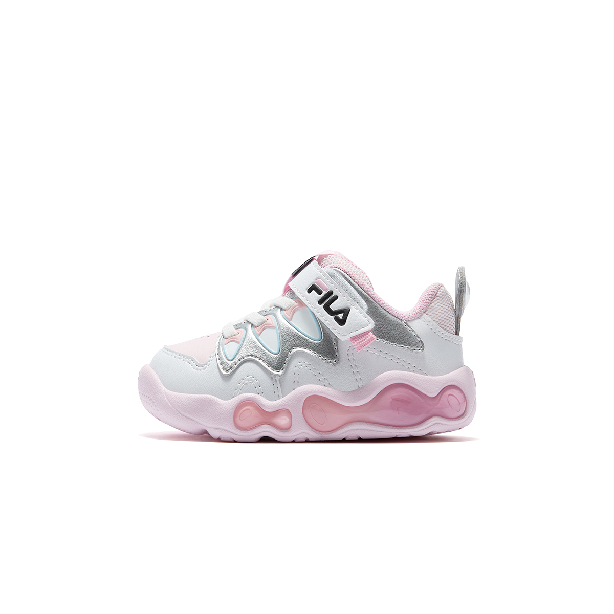 

FILA KIDS Heritage FHT Breathable Lightweight Cushioning Toddler Shoes Plain Mist Pink/FILA White Infant And Toddler