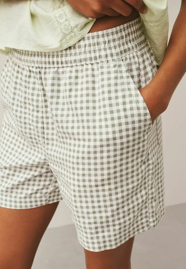 2 пижамных штана Next, Black Green Gingham — фото 4
