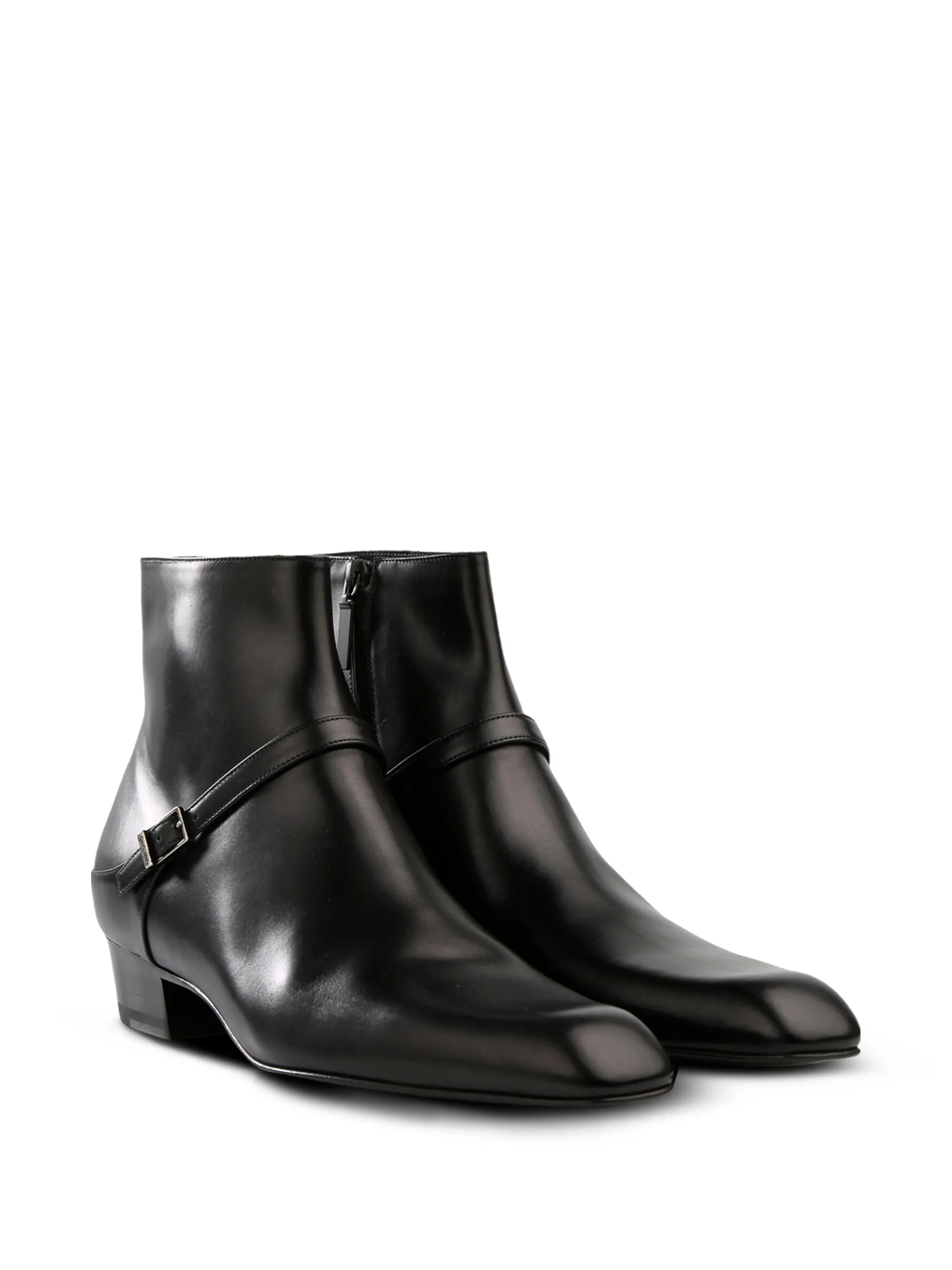 Ботинки с пряжкой Saint Laurent, черный — фото 2