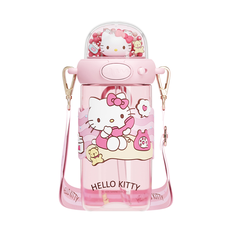 Hello Kitty, Kuromi, My Melody, Cinnamoroll Practical For Students In Summer 650ml Sanrio, Shiny Space Cup-Cinnamoroll[650Ml] — фото 3