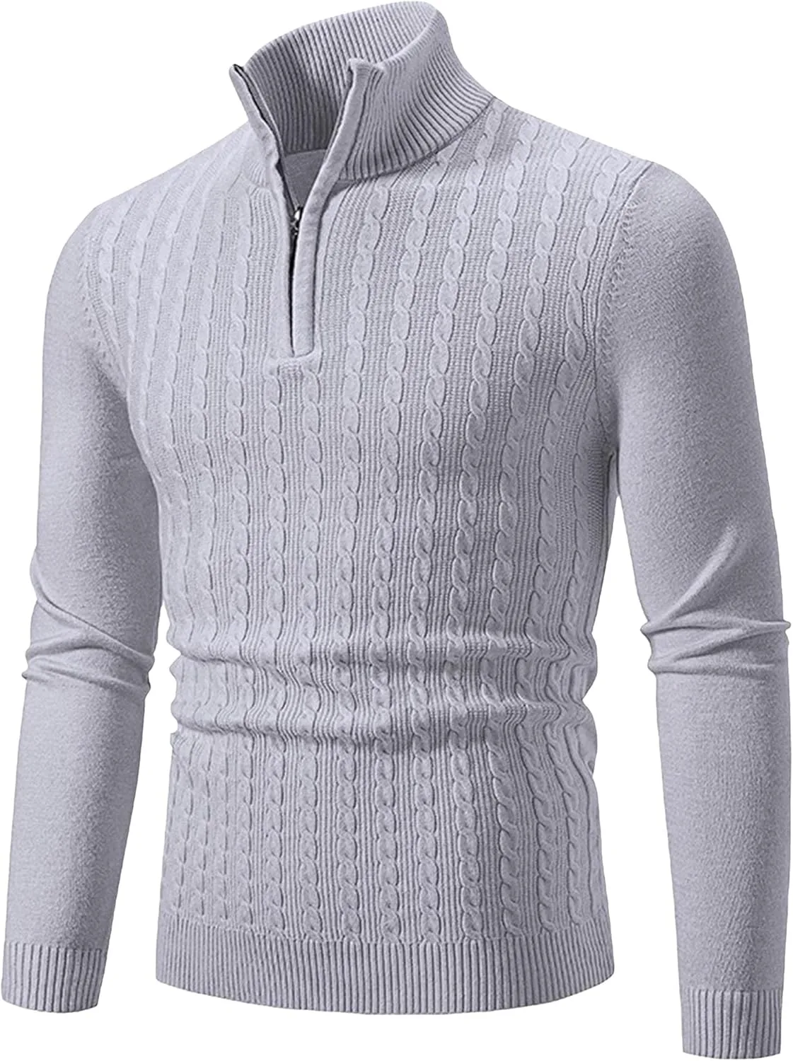 

Классический свитер с застежкой на четверть для мужчин QOAAIE