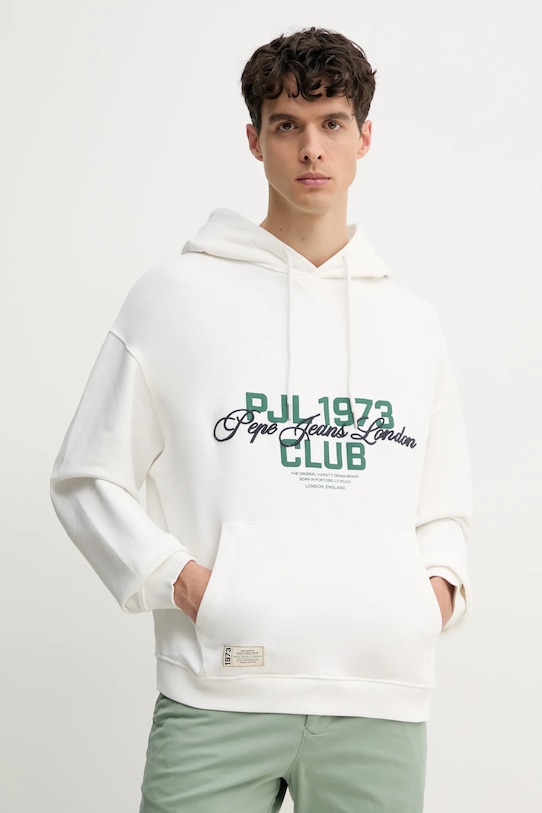 

Хлопковая толстовка TALBOT HOODIE Pepe Jeans, белый