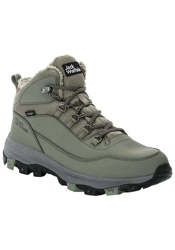 Трекинговые туфли Jack Wolfskin "EVERQUEST TEXAPORE MID M", оливковый — фото 3