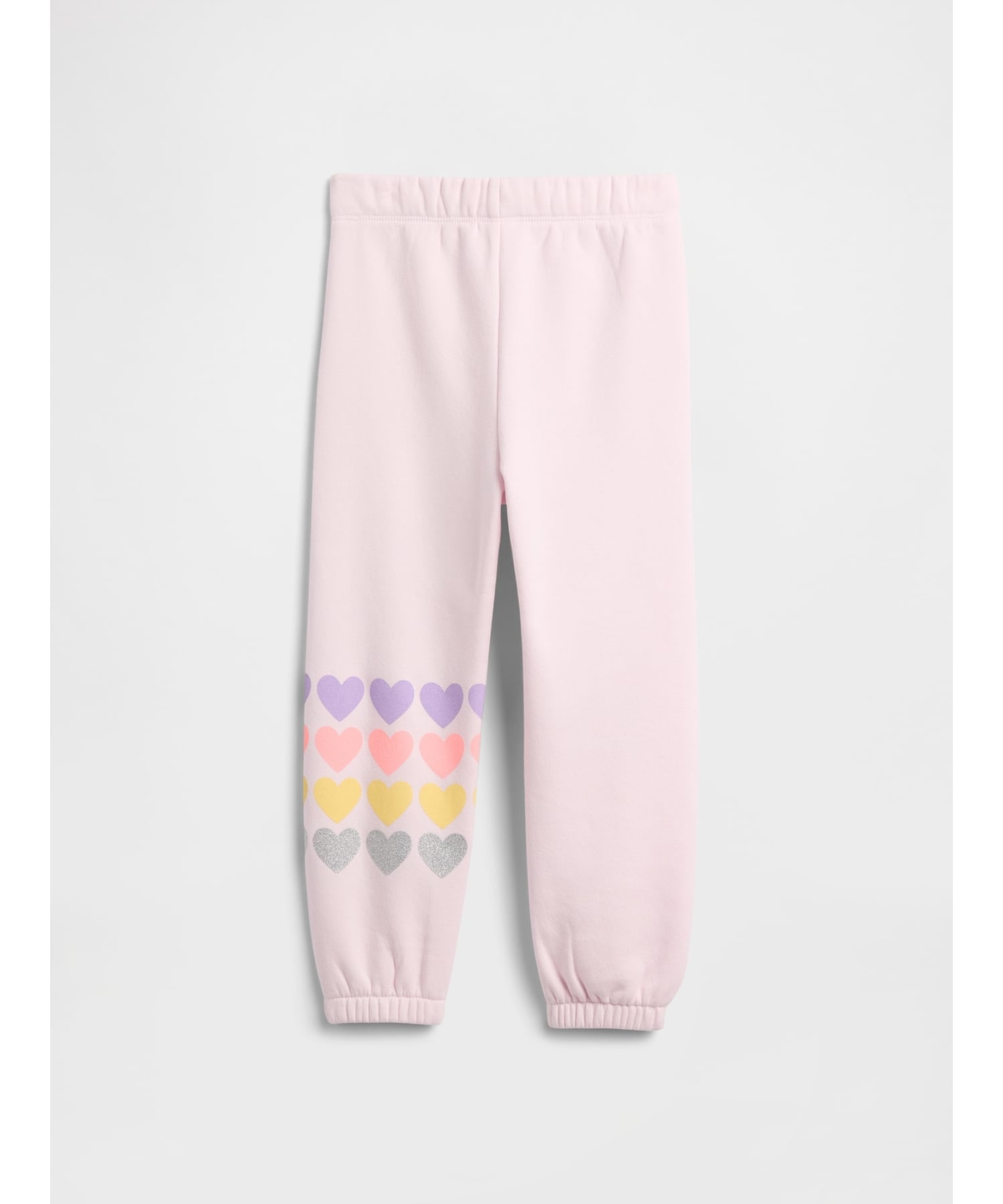 (K)babyGap Свободные спортивные брюки-джоггеры на резинке с логотипом GAP, PINK_DOGWOOD — фото 2