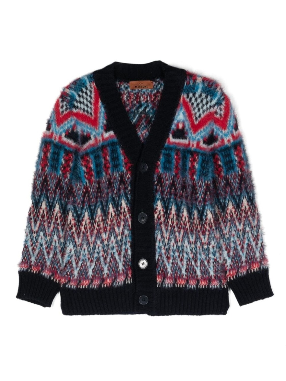 

Missoni Kids кардиган с V-образным вырезом, синий