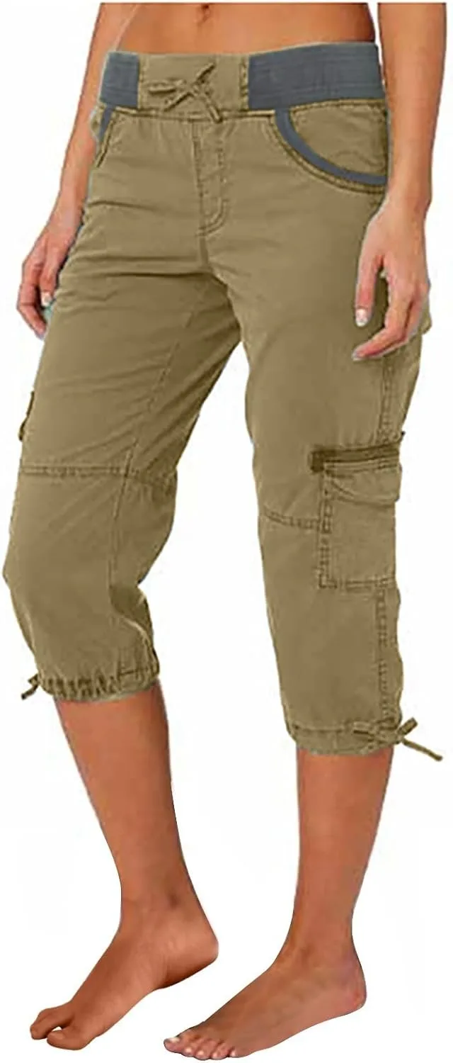 

Женские капри с карманами, эластичные и удобные LCMTWX