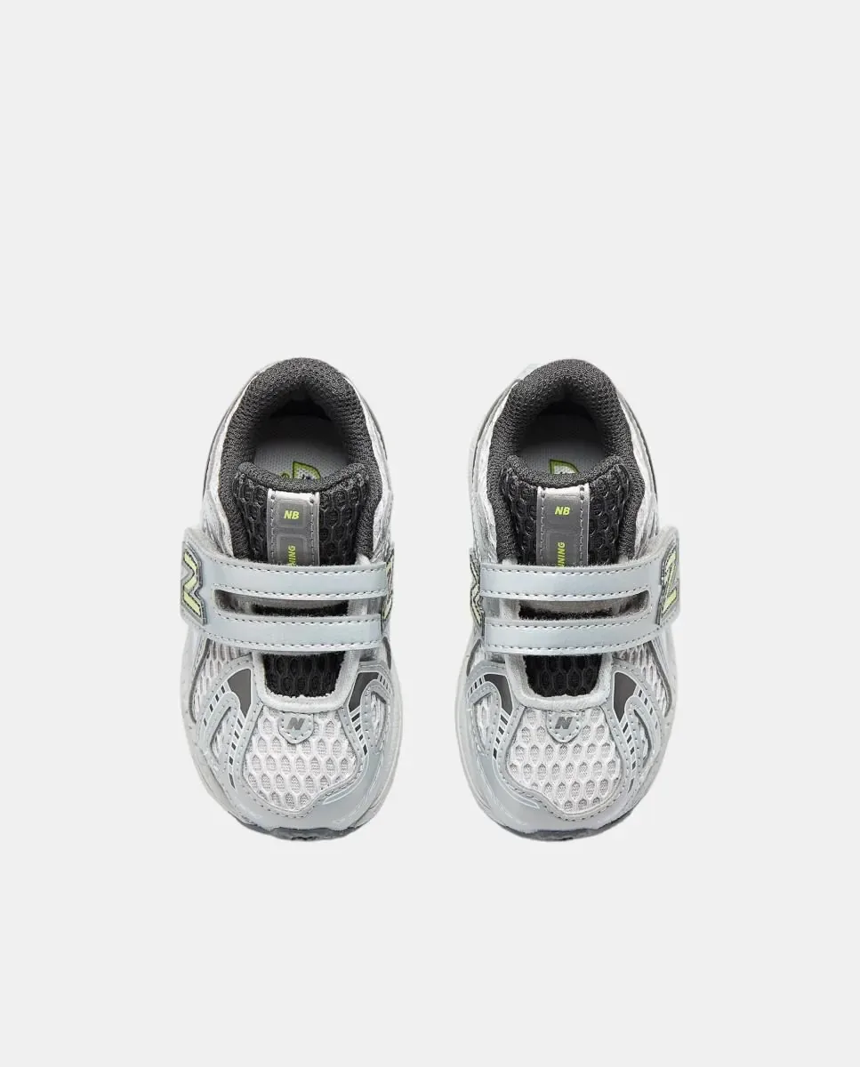 Детская повседневная кроссовка 1906 с застежкой-липучкой Hook & Loop от New Balance, серебристо-серый — фото 3