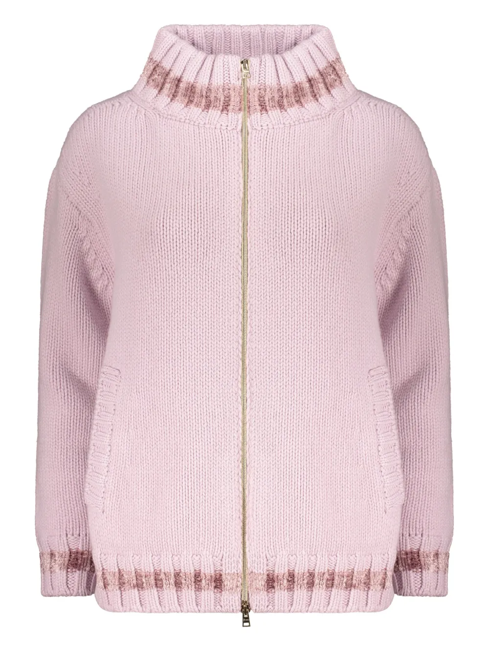 

Кардиган в рубчик с высоким воротом Herno