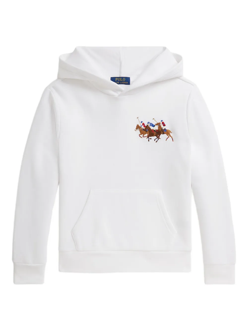 

Худи с вышивкой Polo Ralph Lauren Kids, белый