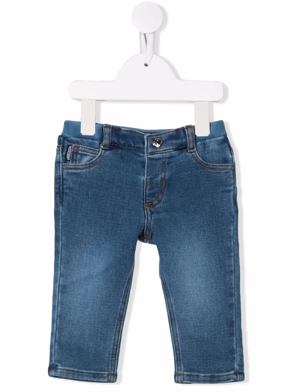 

Джинсы Minion-Teddy с логотипом Moschino Kids, синий