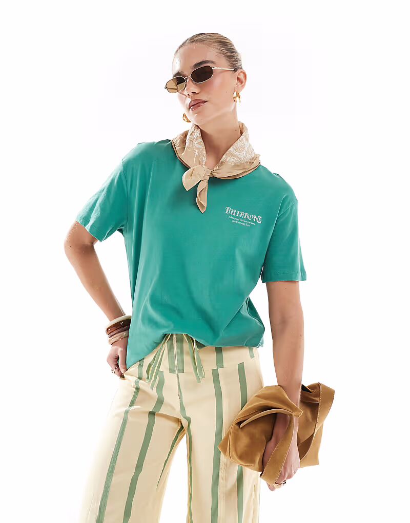 

Футболка Billabong wild and free в цвете island green