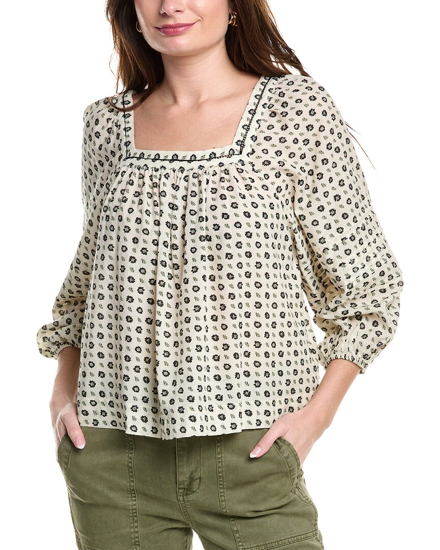 

Топ Madewell Flowy, белый