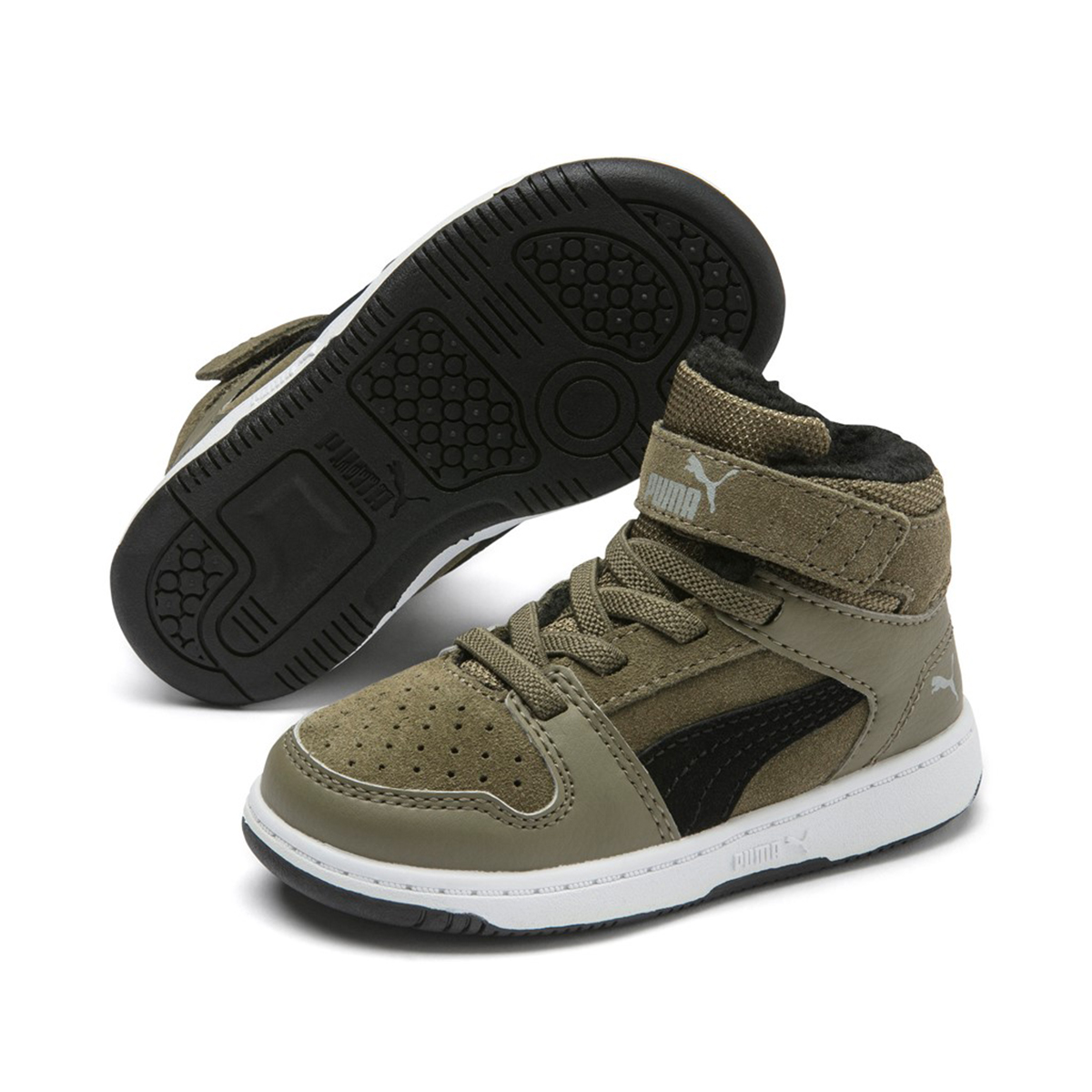 

Высокие кроссовки Puma High Rebound Layup Fur SD V Inf, зеленый