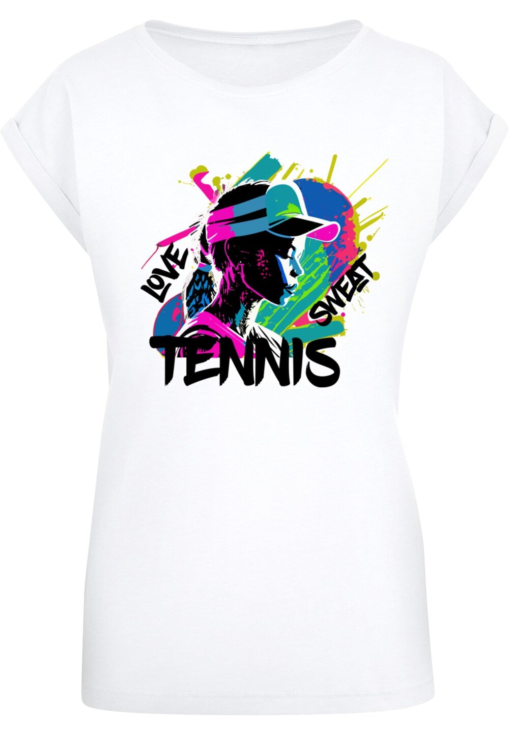 

Рубашка Merchcode Ladies Tennis Love, Sweat, белый