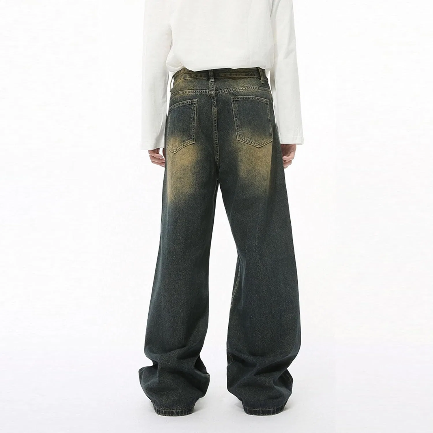 Джинсы свободные Baggy Hip Hop, Old Blue — фото 3