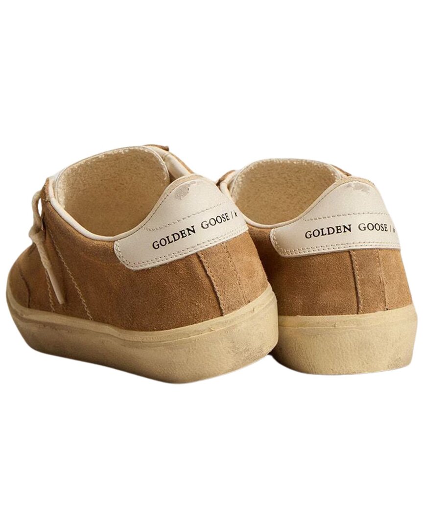 Золотые гусиные душевные звездные замшевые кроссовки Golden Goose — фото 2