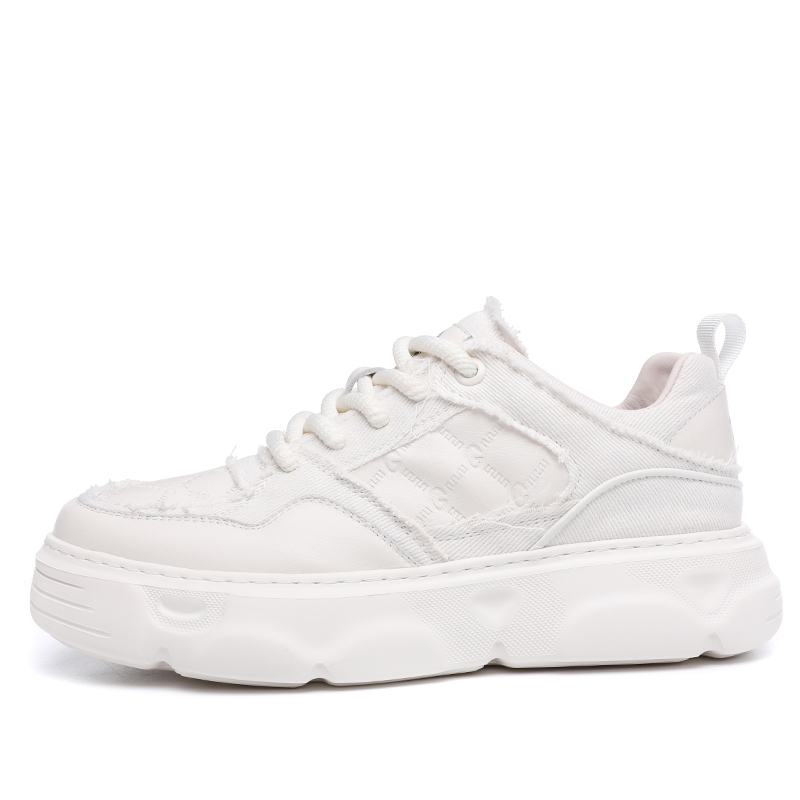 

Мужские белые скейтерские кеды Low Top LINSEN