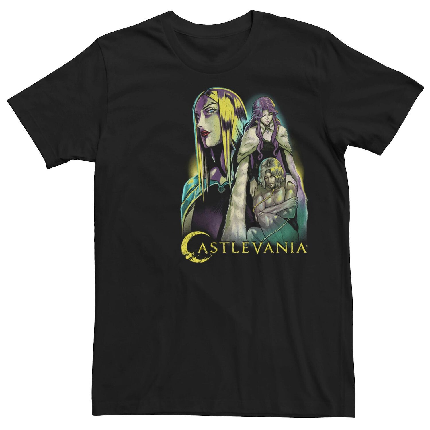 

Мужская футболка Netflix Castlevania с градиентом Neon Trio Licensed Character