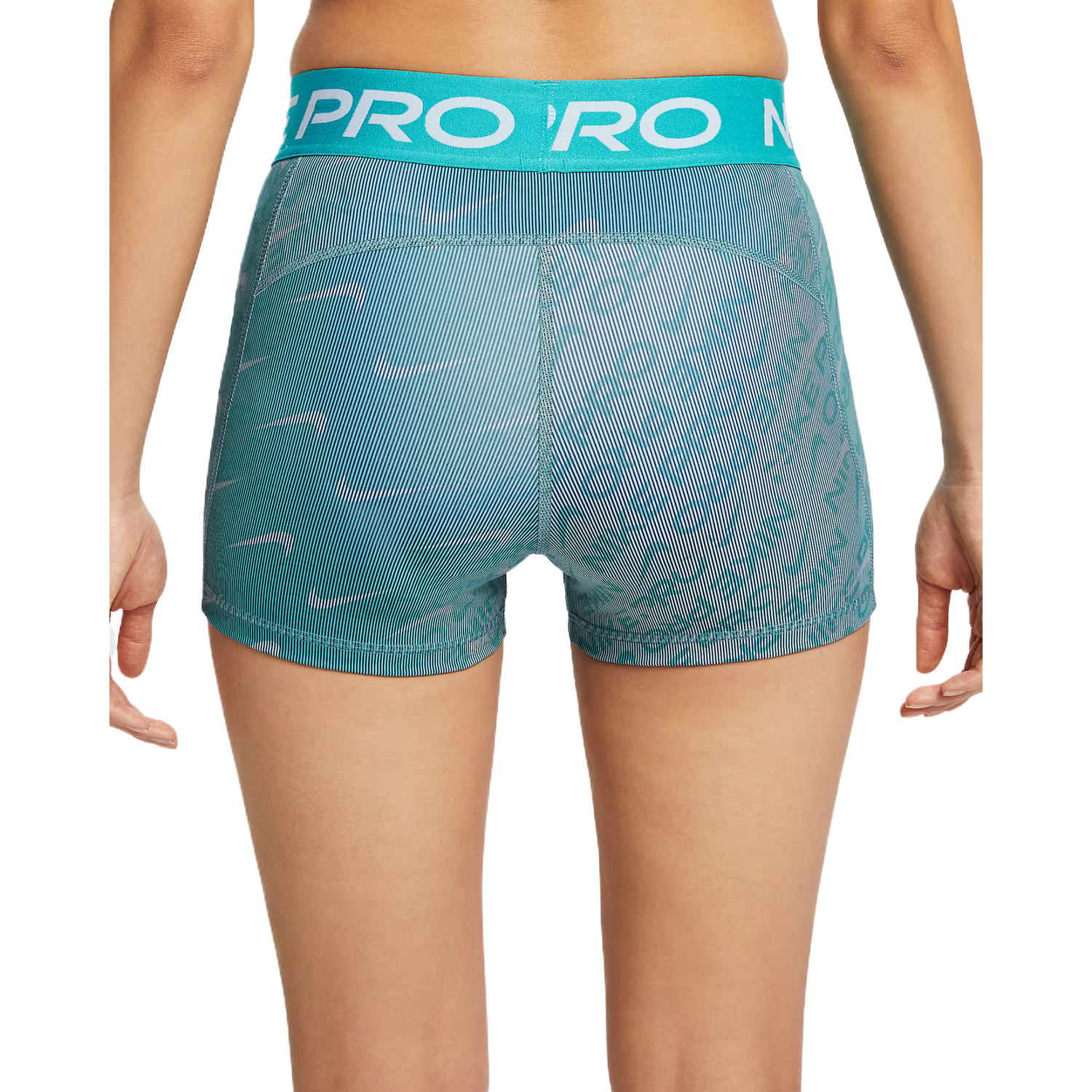 Женские велошорты Pro Cycling в цвете cyan Nike, зеленый/синий/белый — фото 3