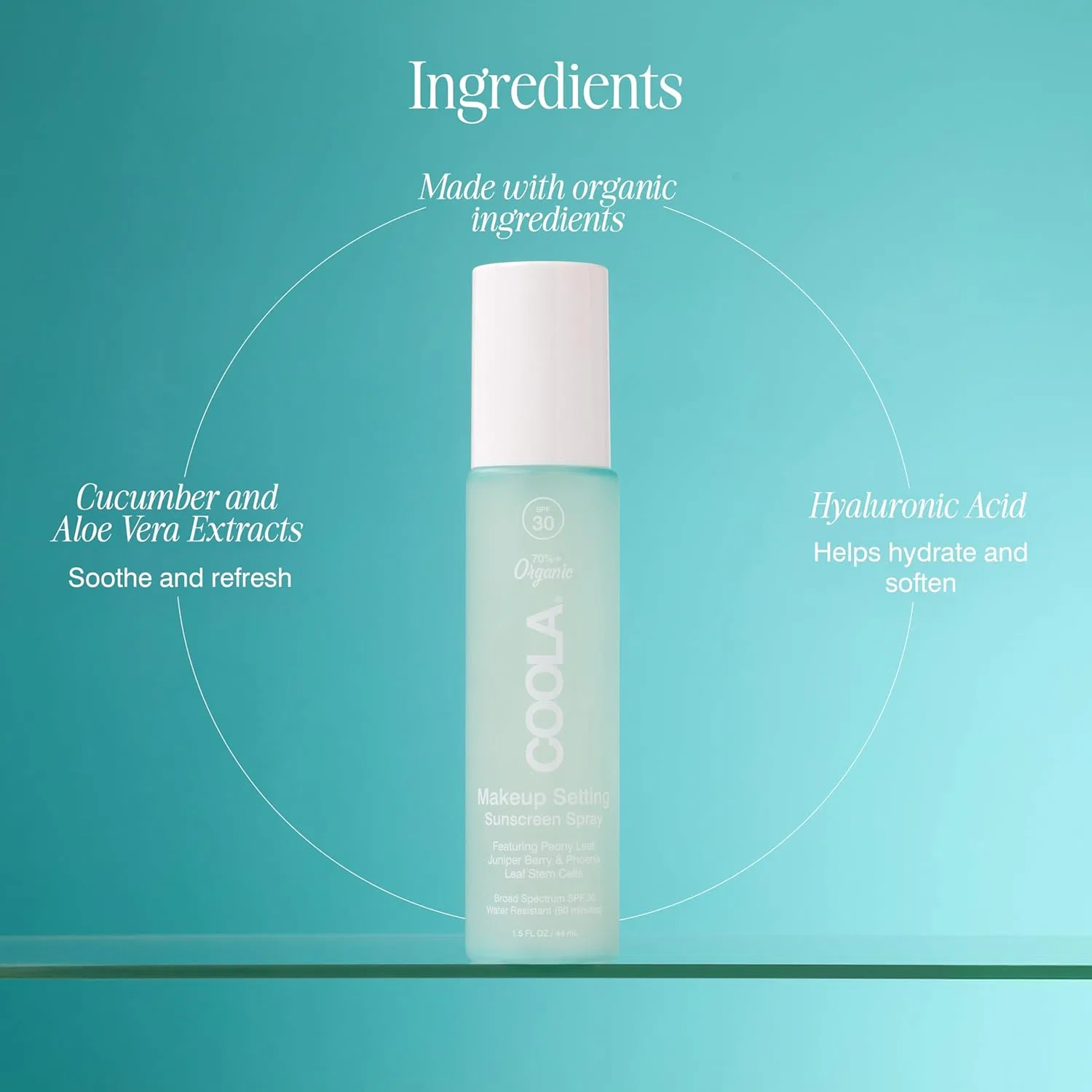Спрей-фиксатор макияжа с SPF30 от Coola, 44 мл Coola — фото 4
