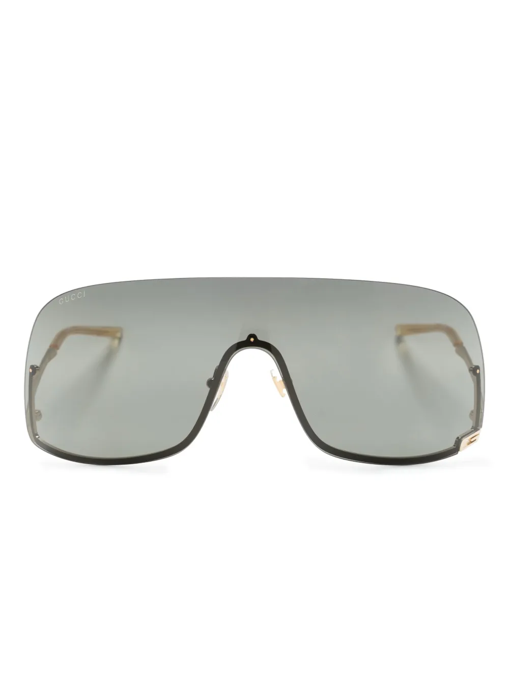 

Солнцезащитные очки-маска Gucci Eyewear, черный
