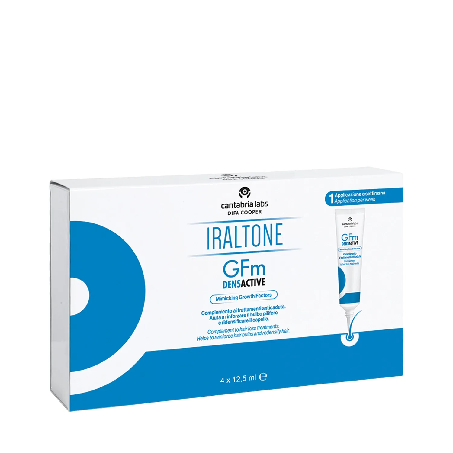 

Iraltone Gfm Densactive Gel, 4 тюбика, увлажняющее действие на кожу головы