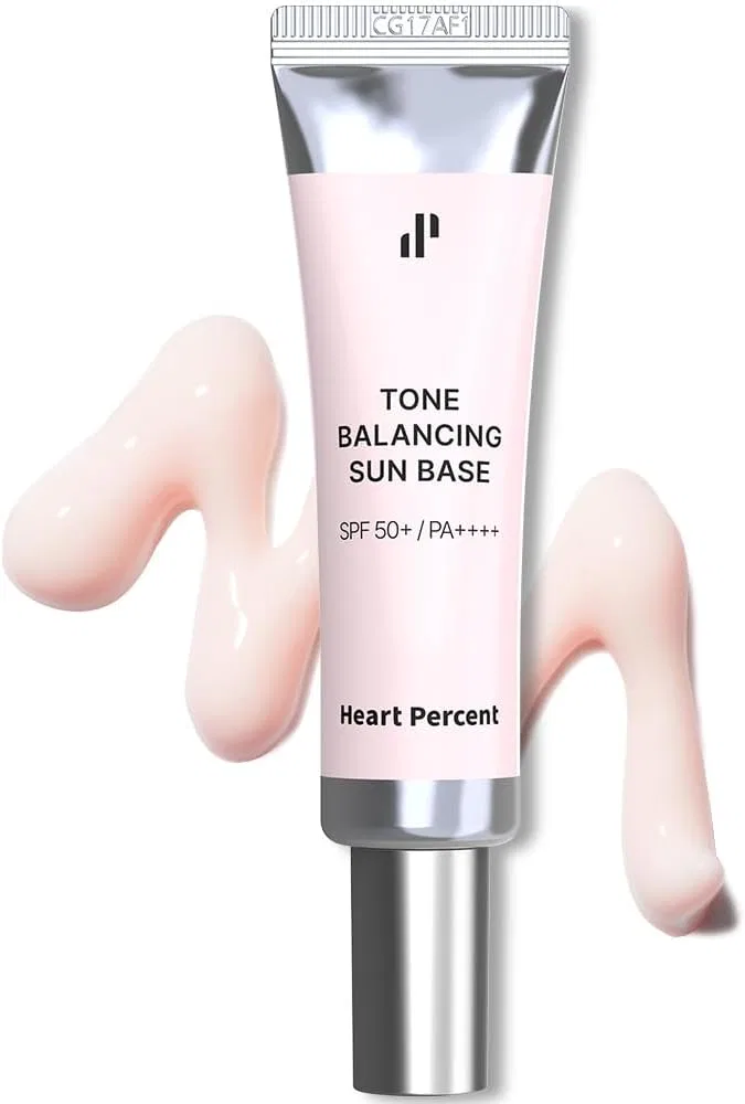 Солнцезащитный праймер Heart Percent Tone Balancing Sun Base, 30 мл, розовый
