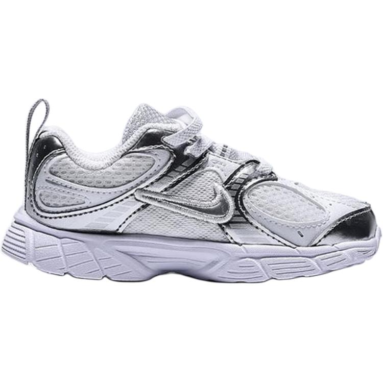 Nike V5 RNR дышащие низкие детские туфли silver white для малышей — фото 3