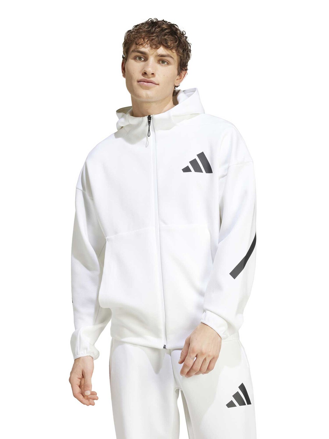 

Толстовка Adidas Sportswear New Z.N.E. Full-Zip Hooded Track Jacket, белый