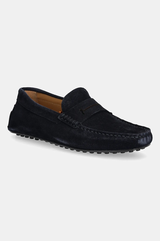 

Замшевые мокасины Driver Loafers Hackett London, темно-синий