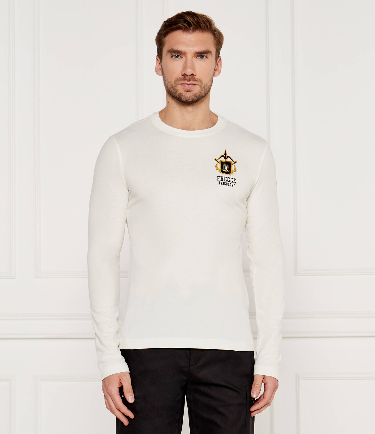 

Лонгслив Aeronautica Militare Regular Fit, экрю